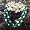 Green and White Kukui Nut Lei - 10 Leis per Order